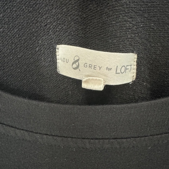 Lou & Grey for LOFT Black Sweatshirt – Size Large - Picture 3 of 3